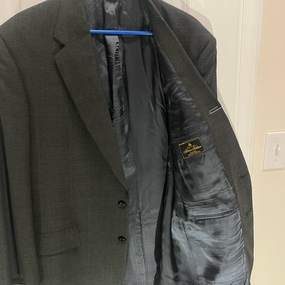 Brooks Brothers Charcoal Men's Blazer two button 46L wool - Picture 5 of 15